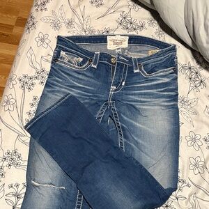 Big Star Women's Straight Leg Jeans - Medium Blue Wash